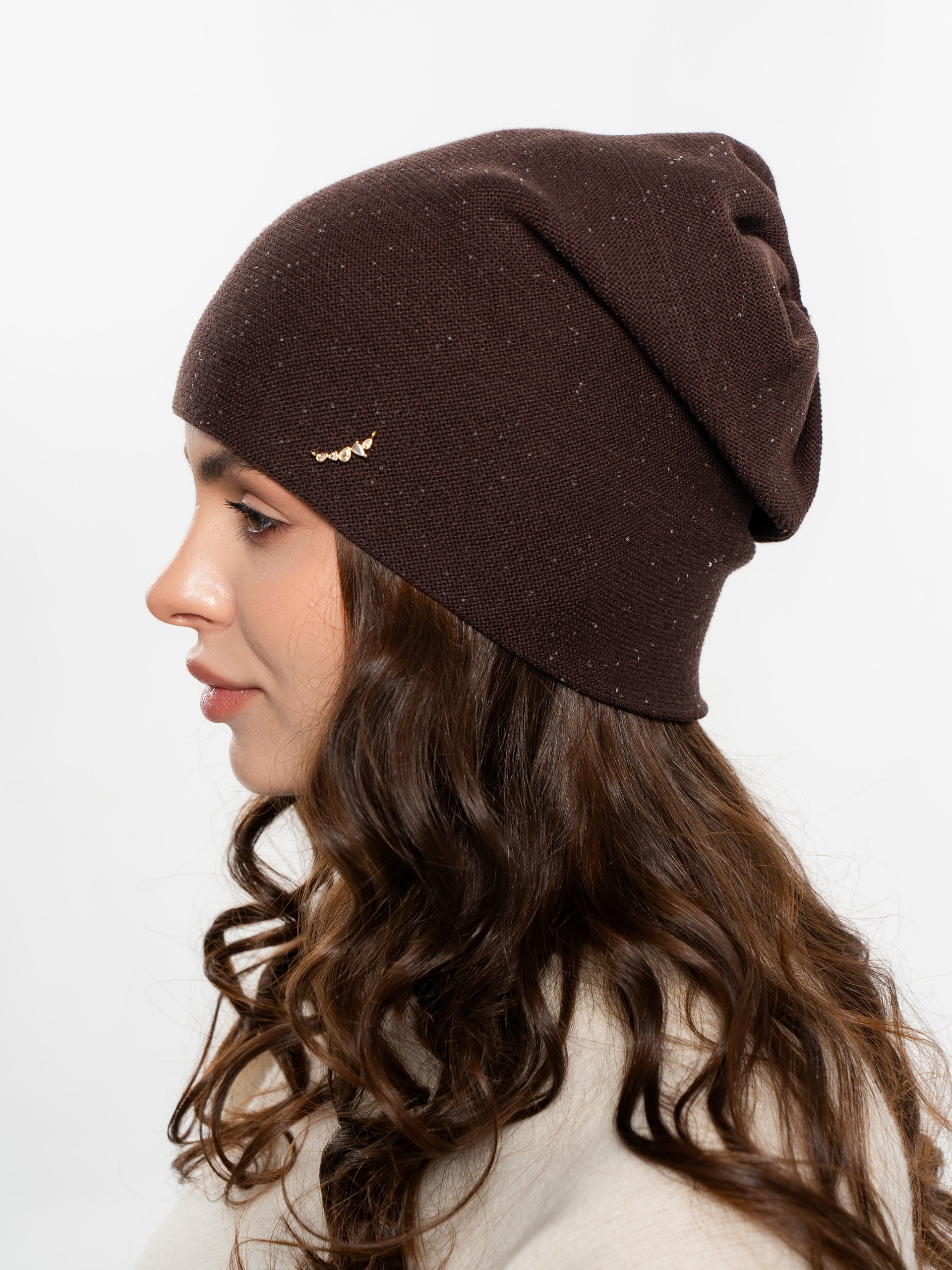 Шапка двойная с кашемиром