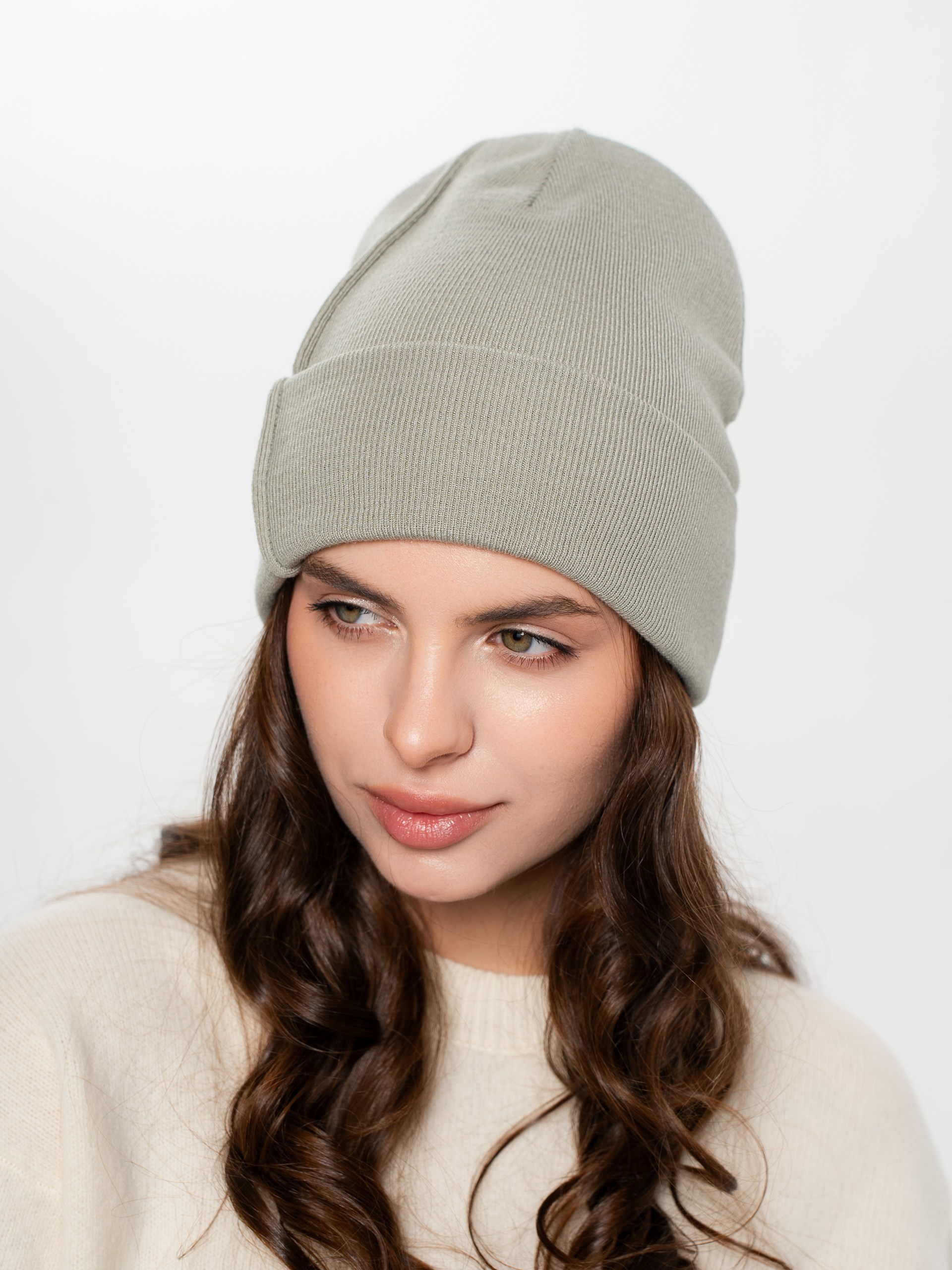 Шапка двойная с кашемиром