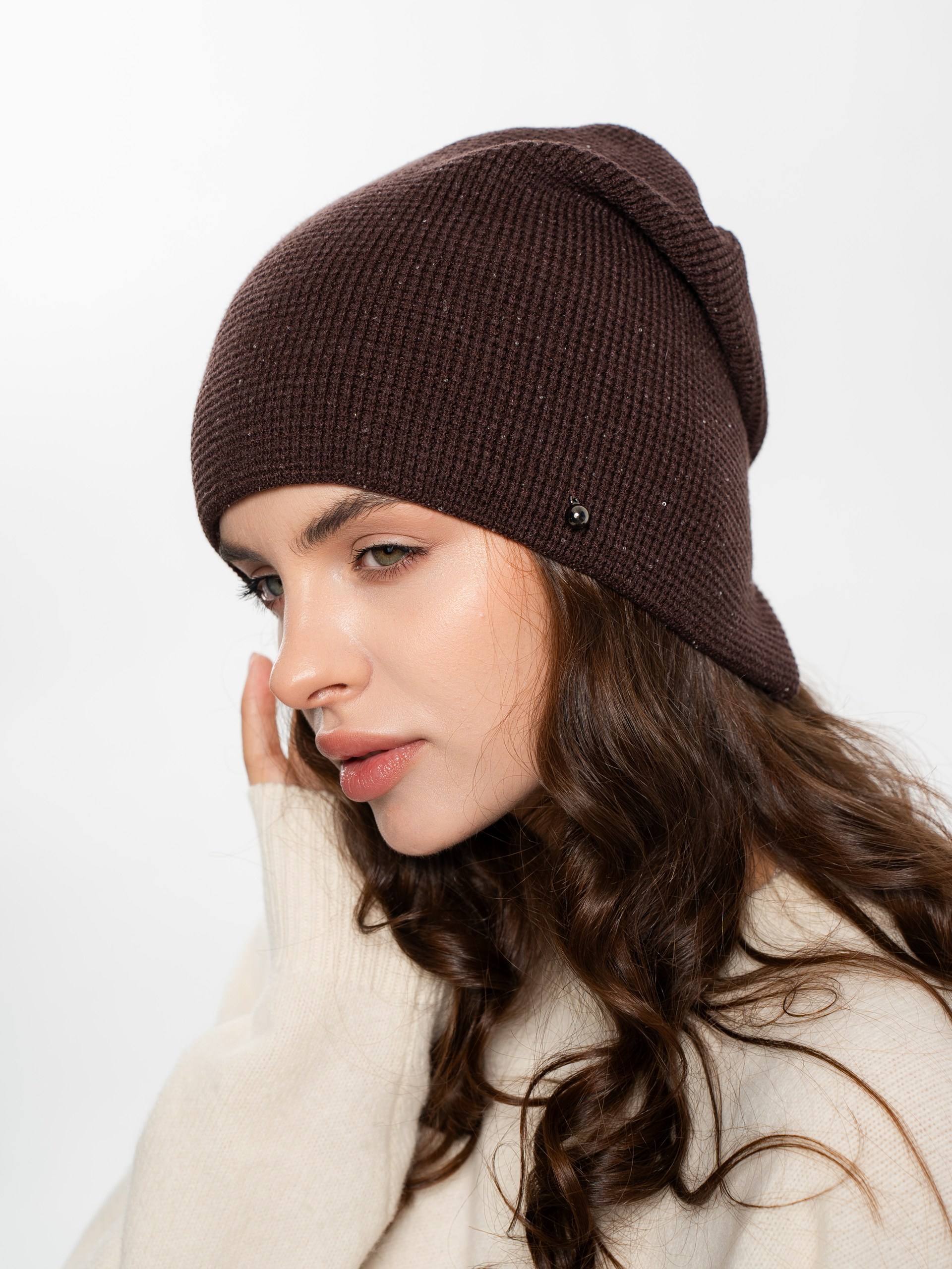 Шапка двойная с кашемиром