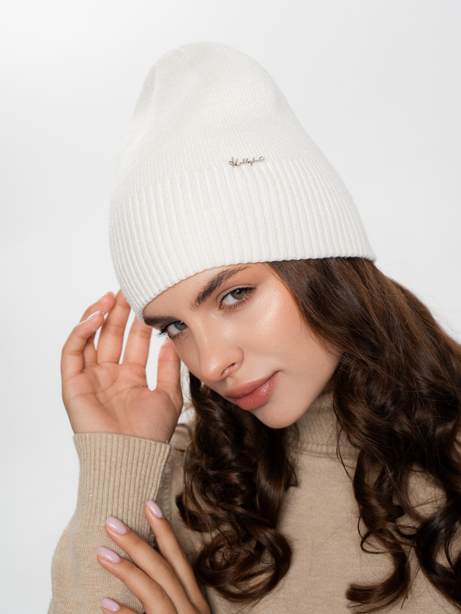 Шапка двойная с кашемиром