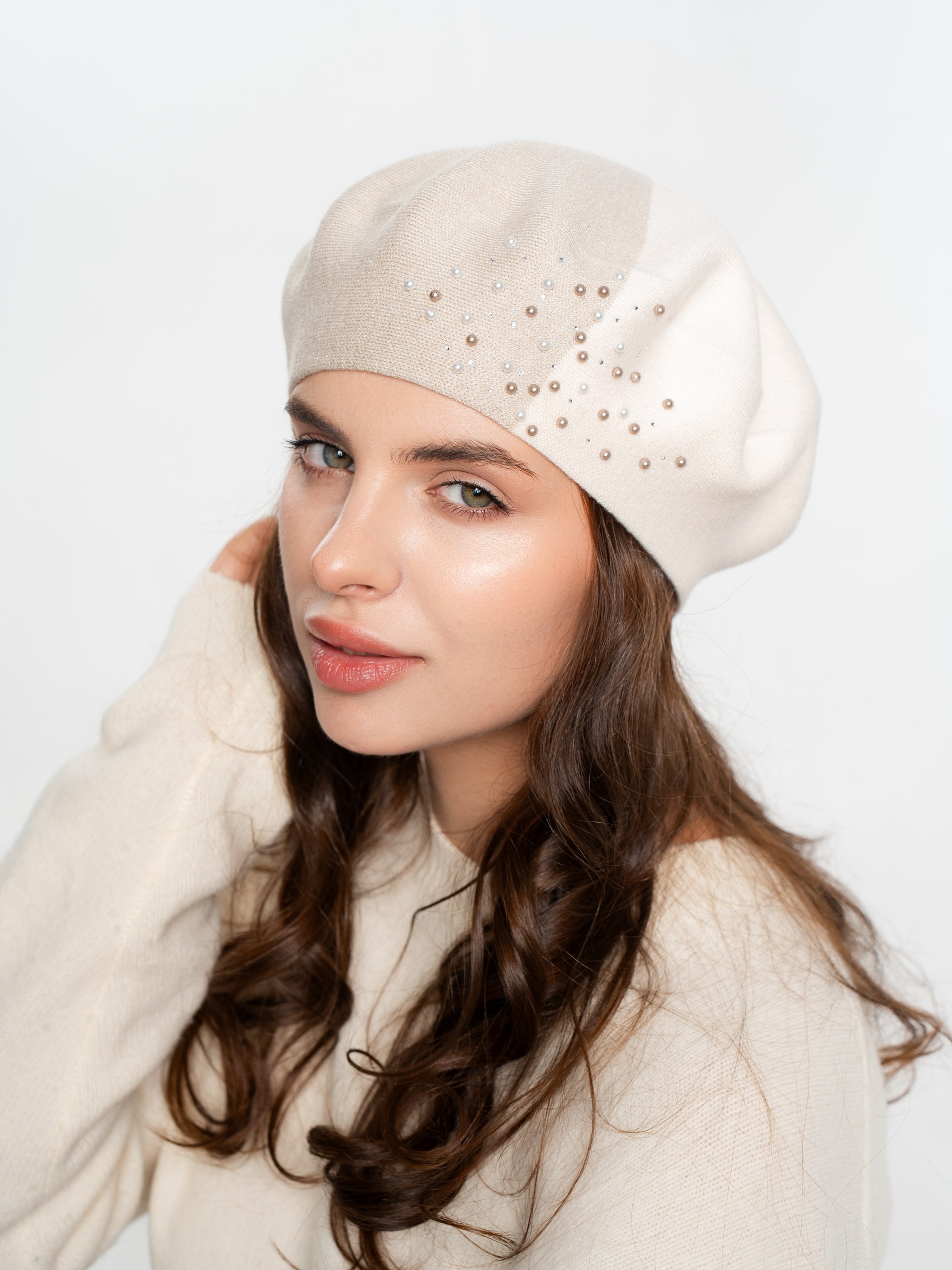 Берет полуторный с кашемиром