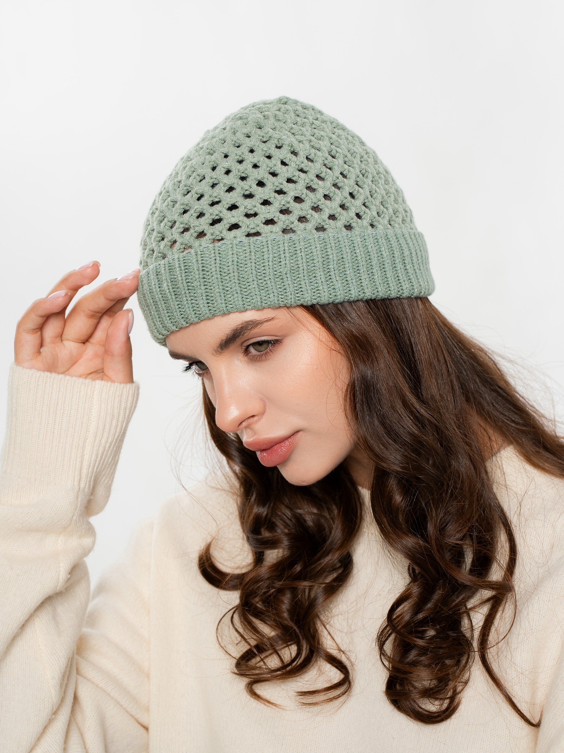 Шапка одинарная с кашемиром