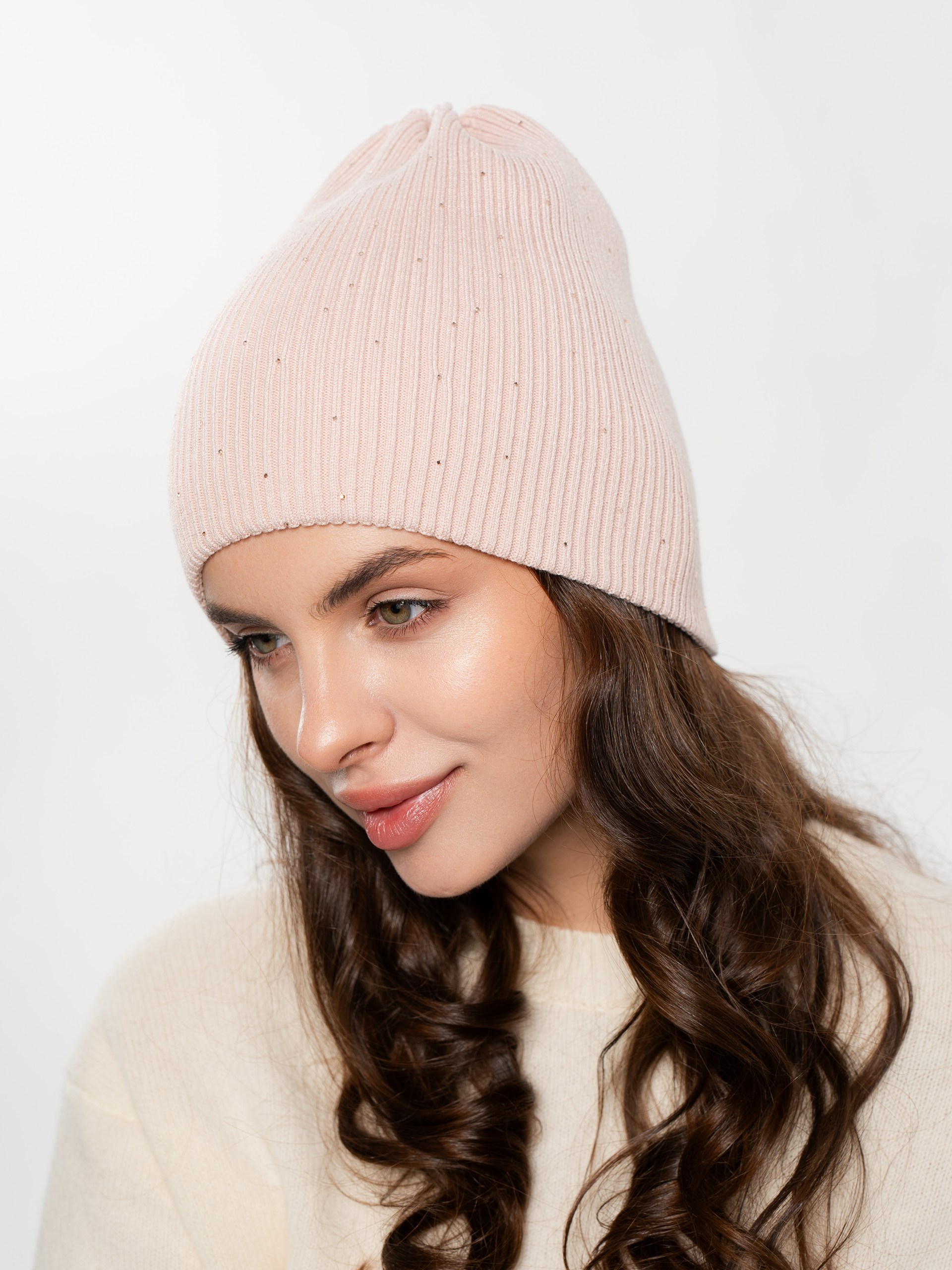 Шапка двойная с кашемиром ESW 26145