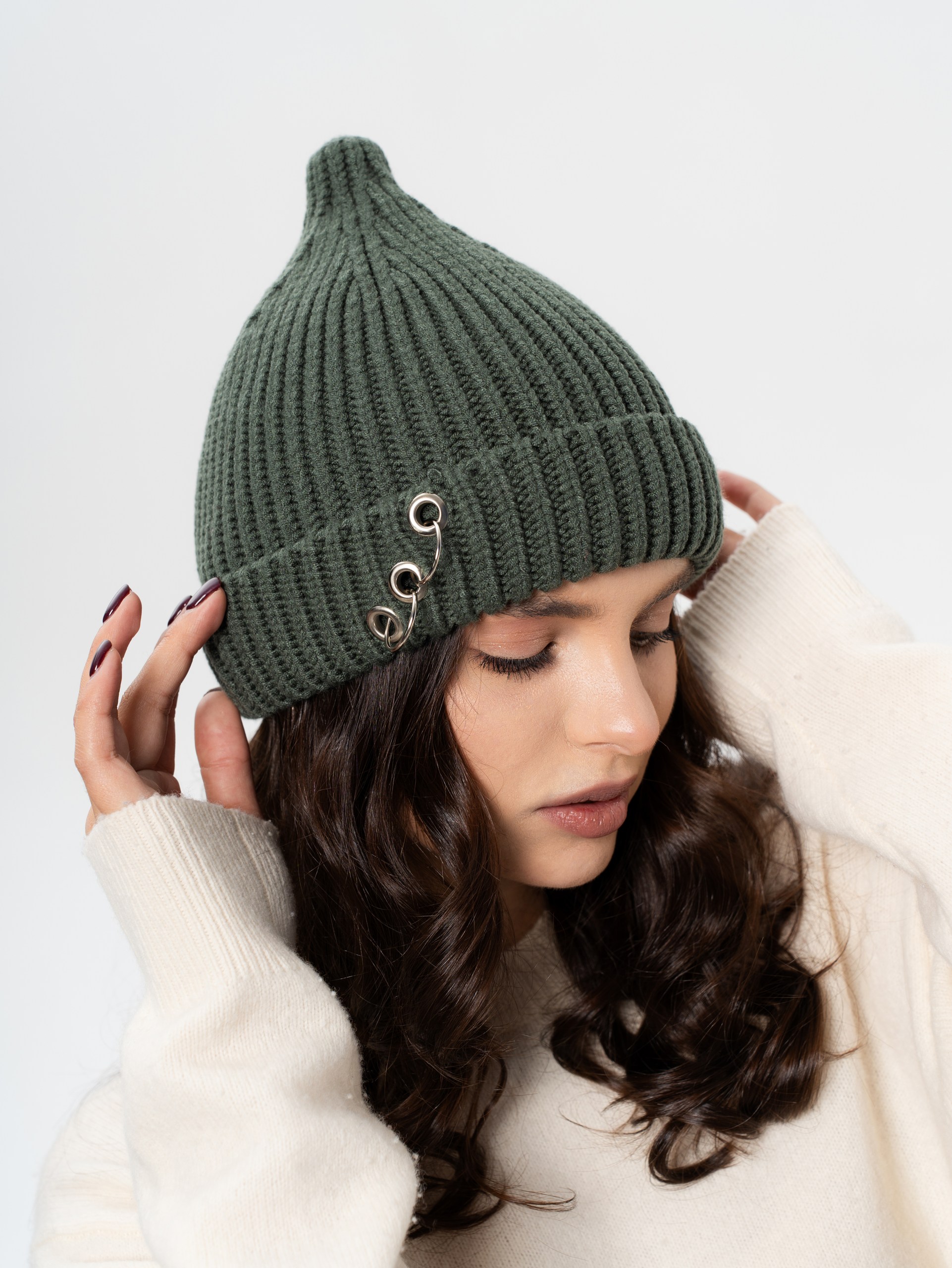 Шапка одинарная с кашемиром