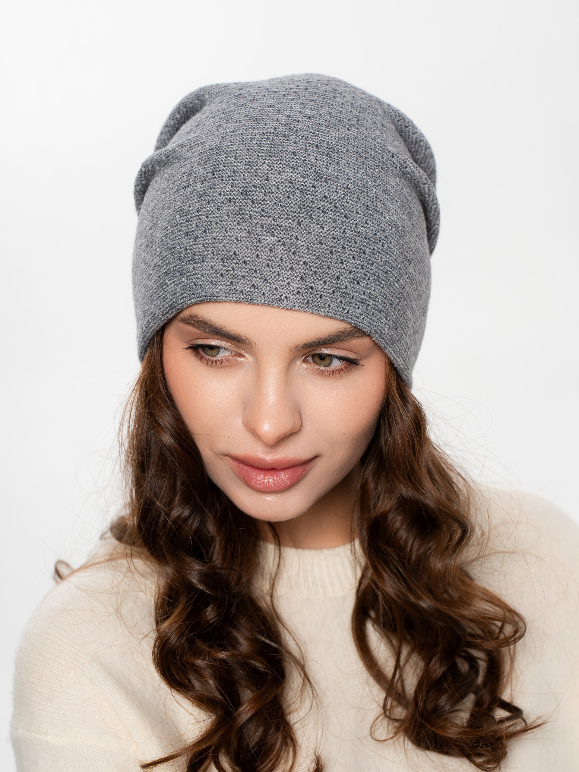 Шапка двойная с кашемиром ESW 26133