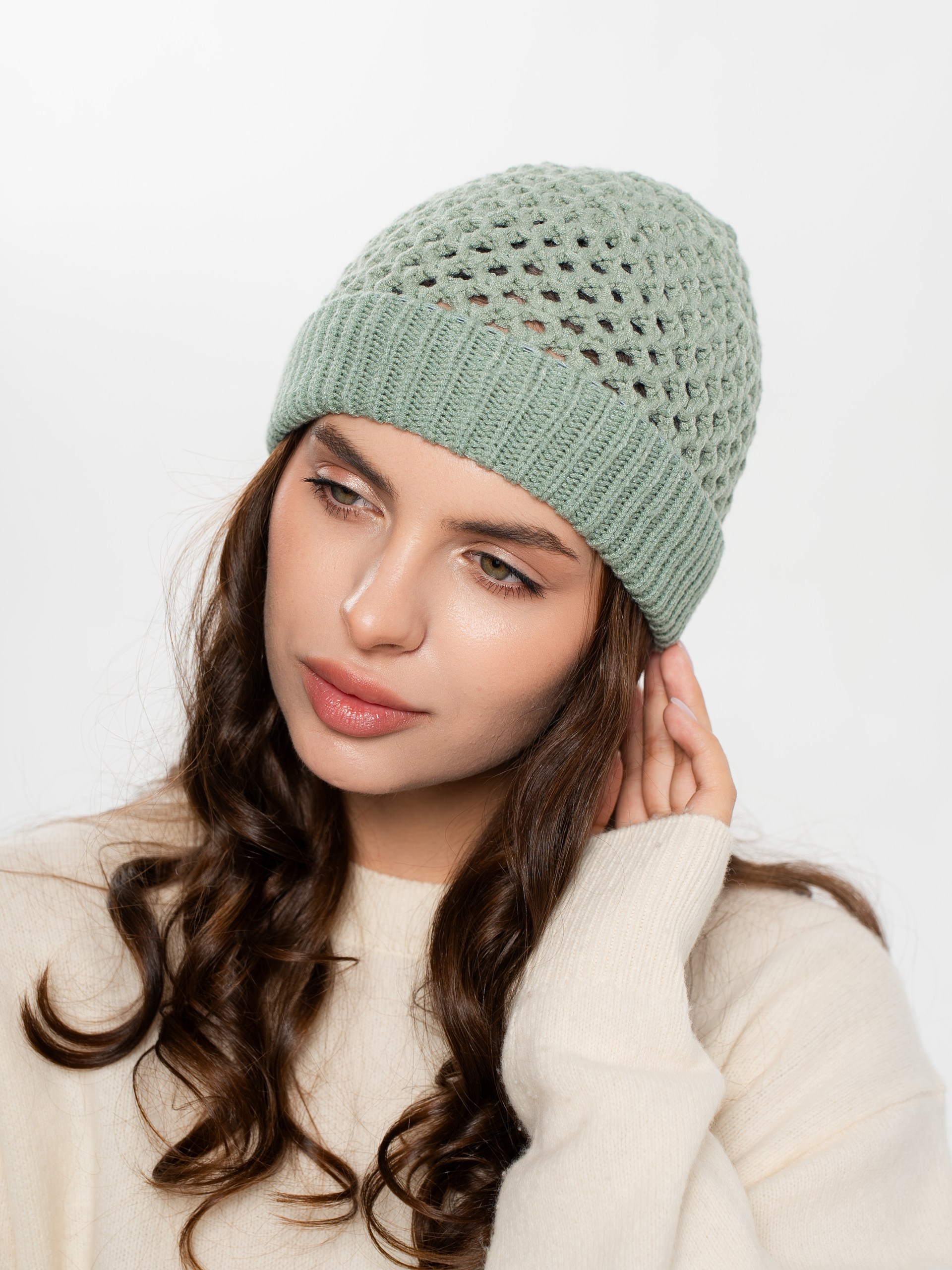 Шапка одинарная с кашемиром