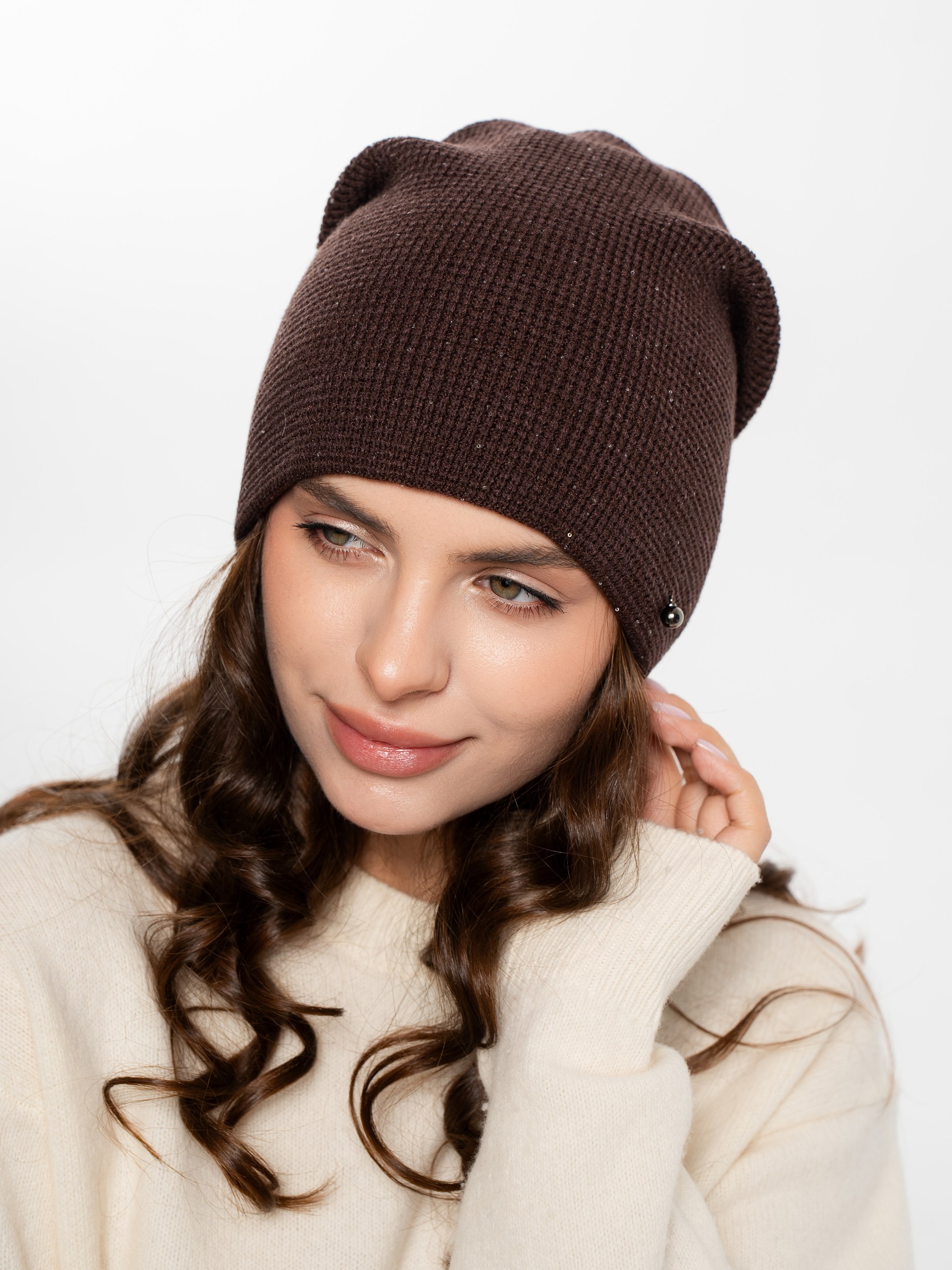 Шапка двойная с кашемиром