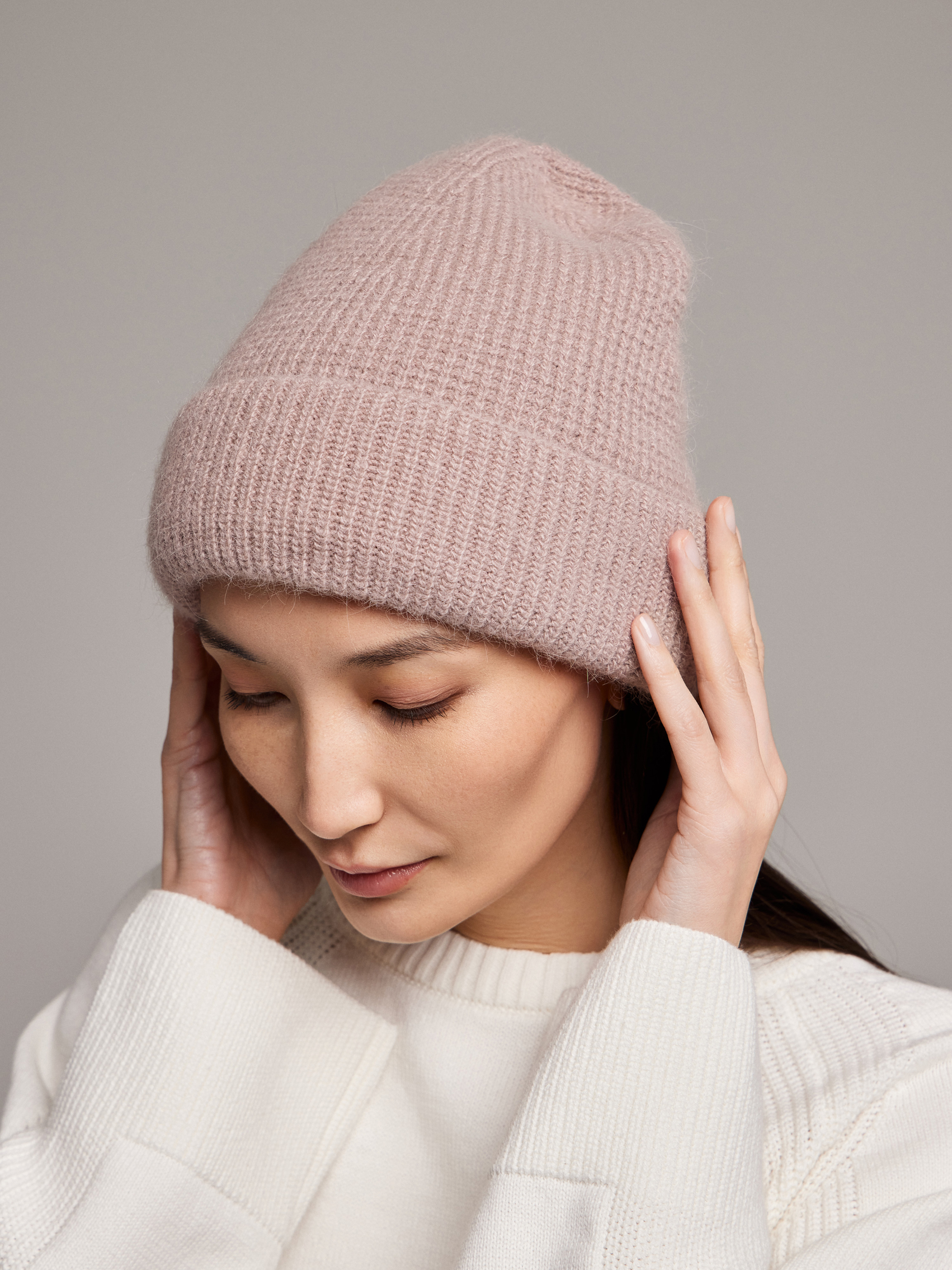 Шапка двойная 40% ангора PR 25041