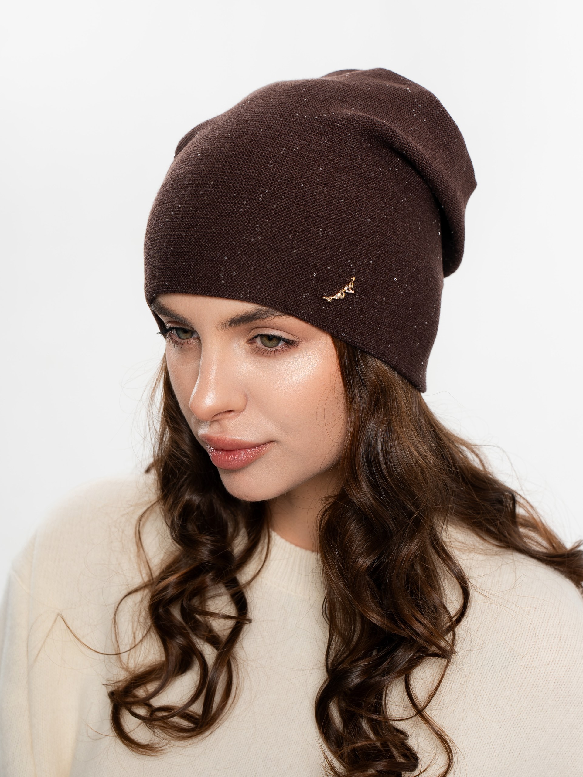 Шапка двойная с кашемиром